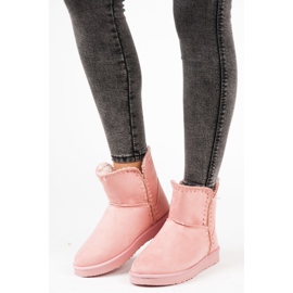 KYLIE snökängor i mocka rosa 1