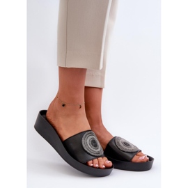S. BARSKI S.Barski Svarta flipflops för kvinnor 1