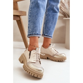 Eleganta damskor Maciejka Beige 1