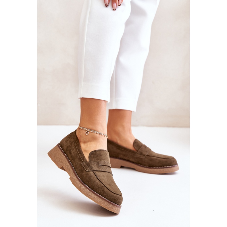 Mockasiner Model C-528 Mörkgrön 1