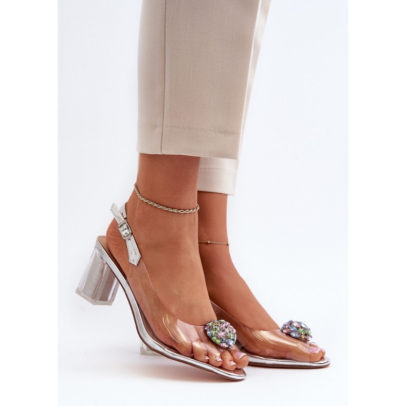 Step in style Sandaler Model Da MR38-454 Silver - Steg i stil grå 1