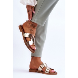 Sandal flipflops modell 40326 guld gyllene 1