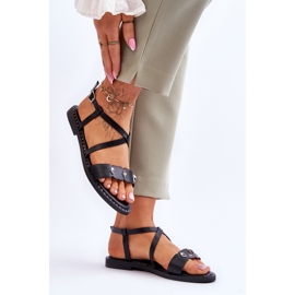 S. BARSKI Modell S.Barski Svarta sandaler 1