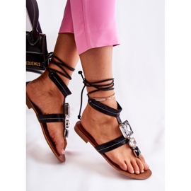 Step in style Sandaler med snörning Modell HJ7081 Svart 2