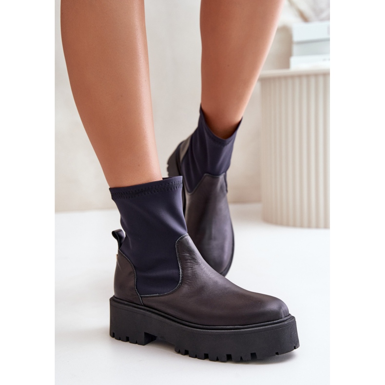 Slip-on ankelboots Zazoo Black modell svart 1