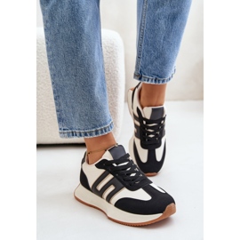 Fashionabla sportskor för kvinnor svart 1