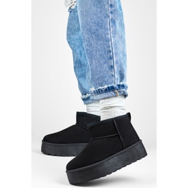 Pälsfodrade snöstövlar för dam 2818B, svarta 1