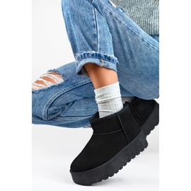 Pälsfodrade snöstövlar för dam 2818B, svarta 2