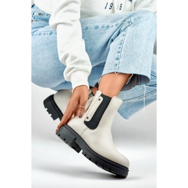 Chelsea boots Modell 250004BE-PU Light Beige - PRIMO 1