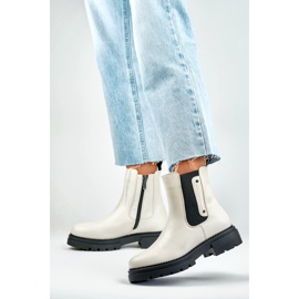 Chelsea boots Modell 250004BE-PU Light Beige - PRIMO 2