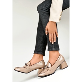 Damskor med kedja GD-FL470BE, beige 1