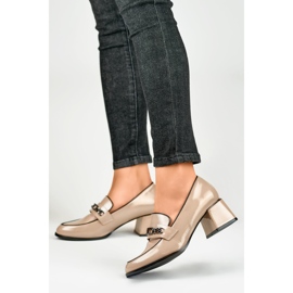 Damskor med kedja GD-FL470BE, beige 2