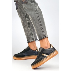 Sportskor dam A185B, svarta och beige 1