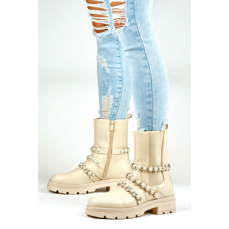 Stövlar Modell 58090-1BE Beige - PRIMO 1