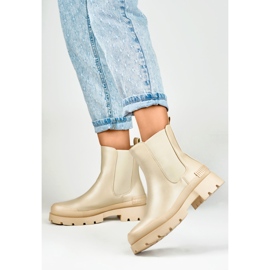Chelsea stövlar Modell DES909BE Beige - PRIMO 2