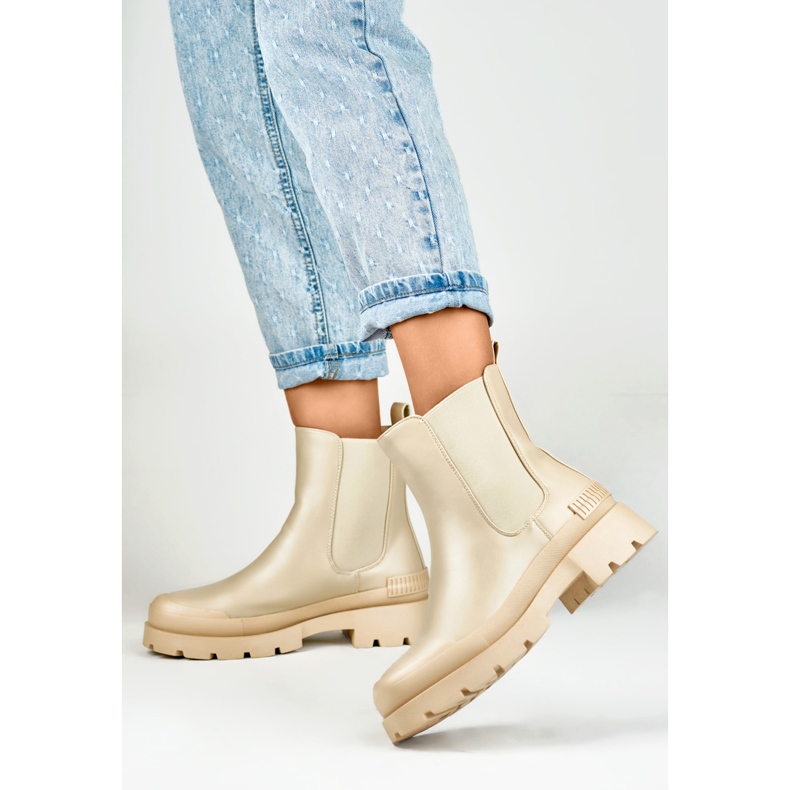 Chelsea stövlar Modell DES909BE Beige - PRIMO 2