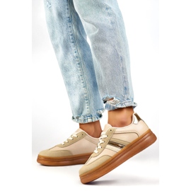 Sportskor dam A185BE, beige 1