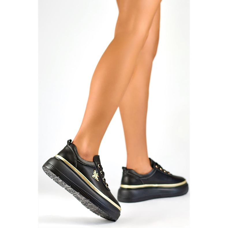 Sportskor dam med dekoration GD-XF120C-B, svarta 1