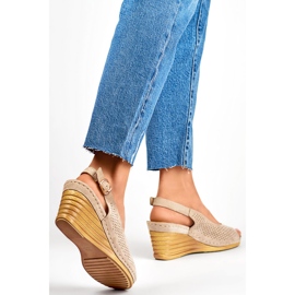 Kilsandaler dam GD-FL1243KH, beige 1