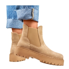 Chelsea stövlar Modell HB-170KH Beige - PRIMO 2