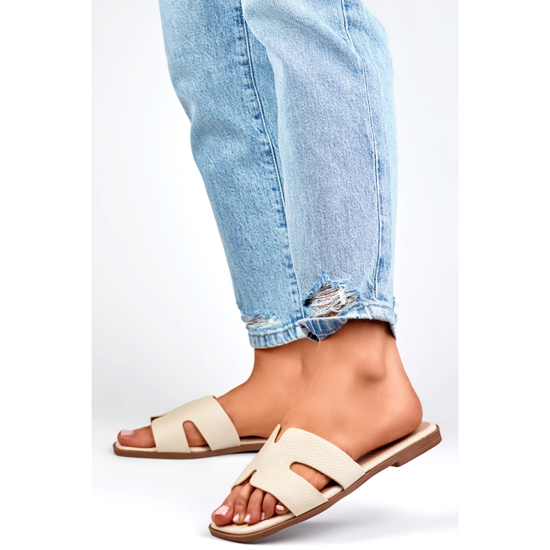 Sandal flipflops Modell MTBL06BE Beige - PRIMO 1