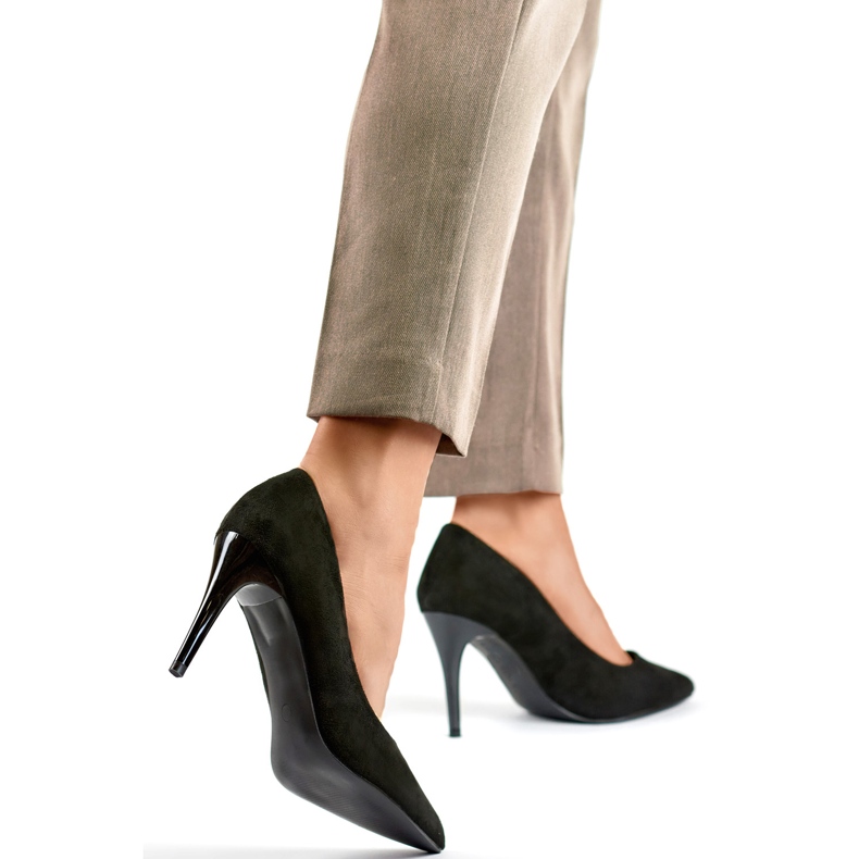 Klassiska högklackat dam B0-202B, svart 1