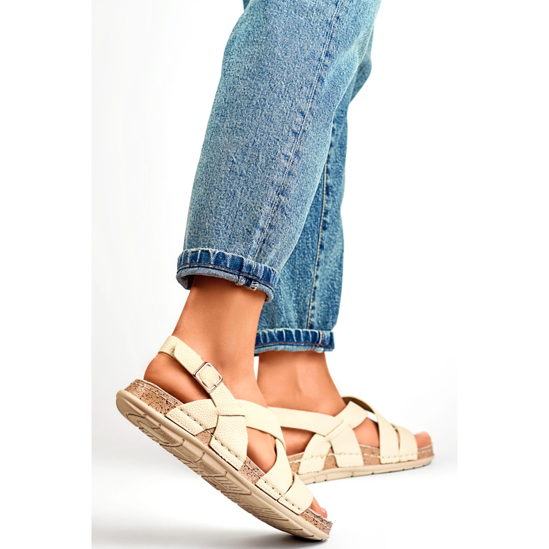 Damsandaler G3179-7BE beige 1