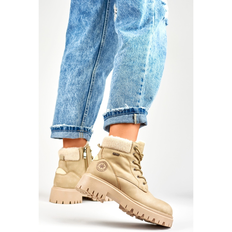 Isolerade stövlar för kvinnor GD-TL53BE beige 2