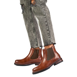 Chelsea stövlar Modell GD-WL71C Brun/Kamel - PRIMO 1