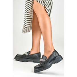 Damskor med dekor 7961B svart 2