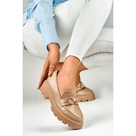 Damskor med dekor B2733KH brun 1