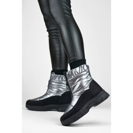 Snowboots Modell 3555-4-G Svart/Silver - PRIMO grå 1