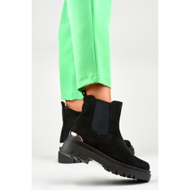 Chelsea-stövlar för damer XJ-351B svart 1