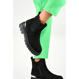 Chelsea-stövlar för damer XJ-351B svart 2