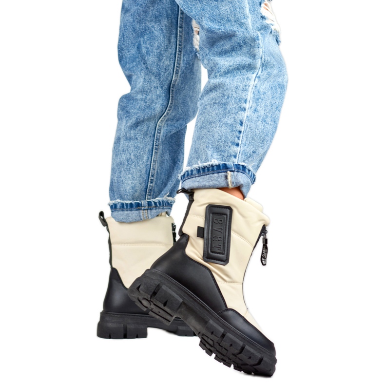 Snowboots Modell H-07BE Beige/Svart - PRIMO 1