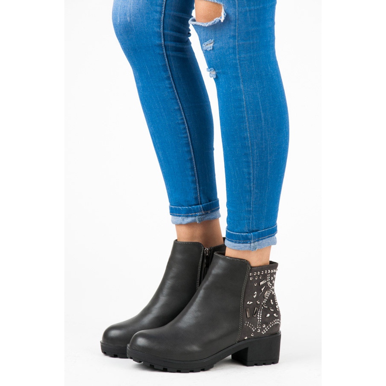 Vices Stövlar Med Kristaller grå 1