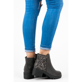 Vices Stövlar Med Kristaller grå 2