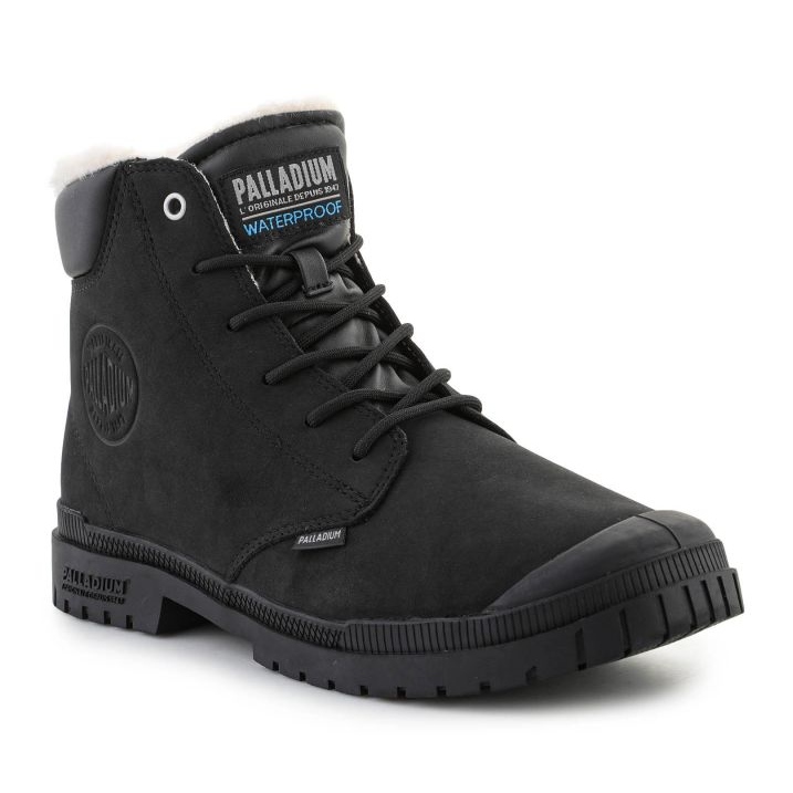 Palladium sp20 Cuff Läder Vattentät Wl 79067-008-M skor svart 1
