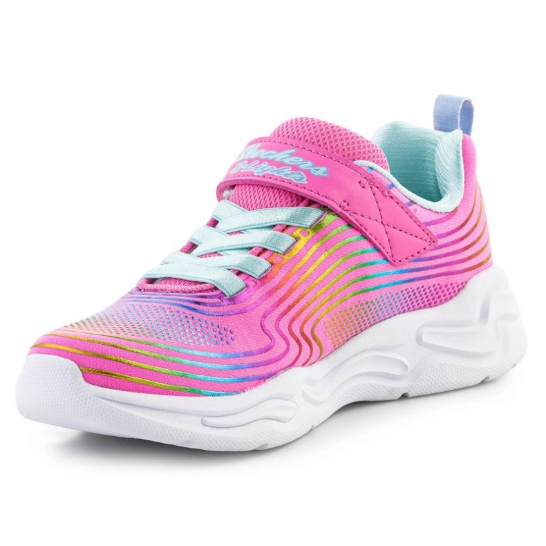 Skechers S-Lights Wavy Beams skor 302338L-PKMT rosa 2