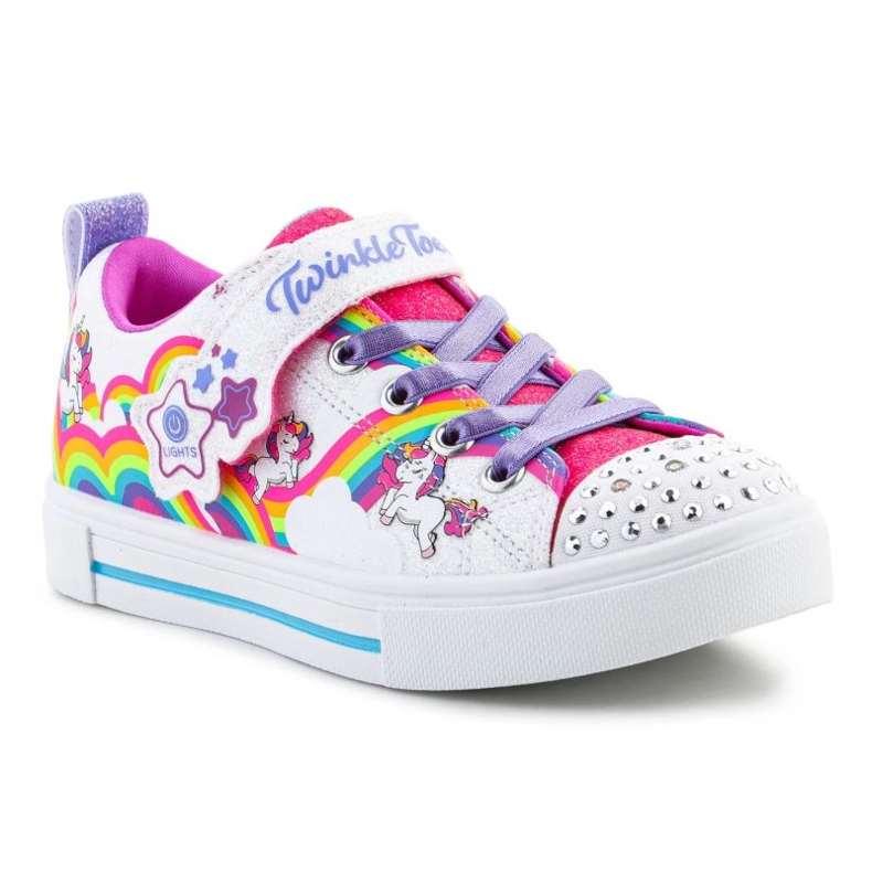 Skechers Twinkle Toes S Lights Twinkle Sparks Jumpin Clouds skor 314809L-WMLT mångfärgad 1