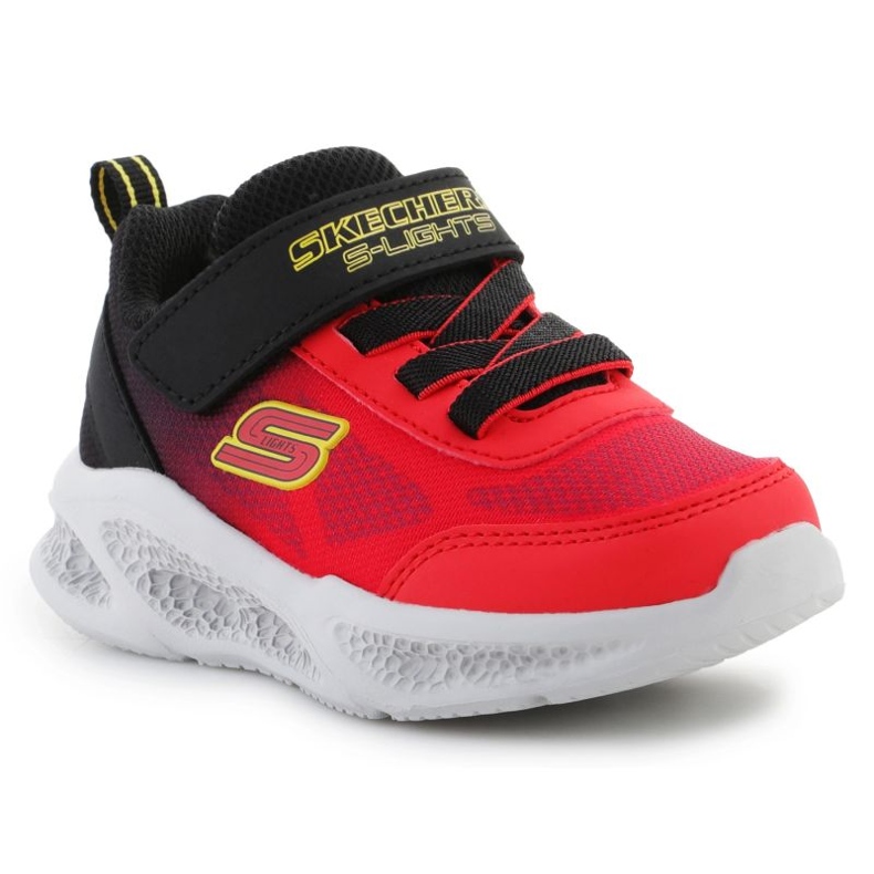Skechers S-Lights Meteor-Lights-Krendox skor 401495N-RDBK röd 1