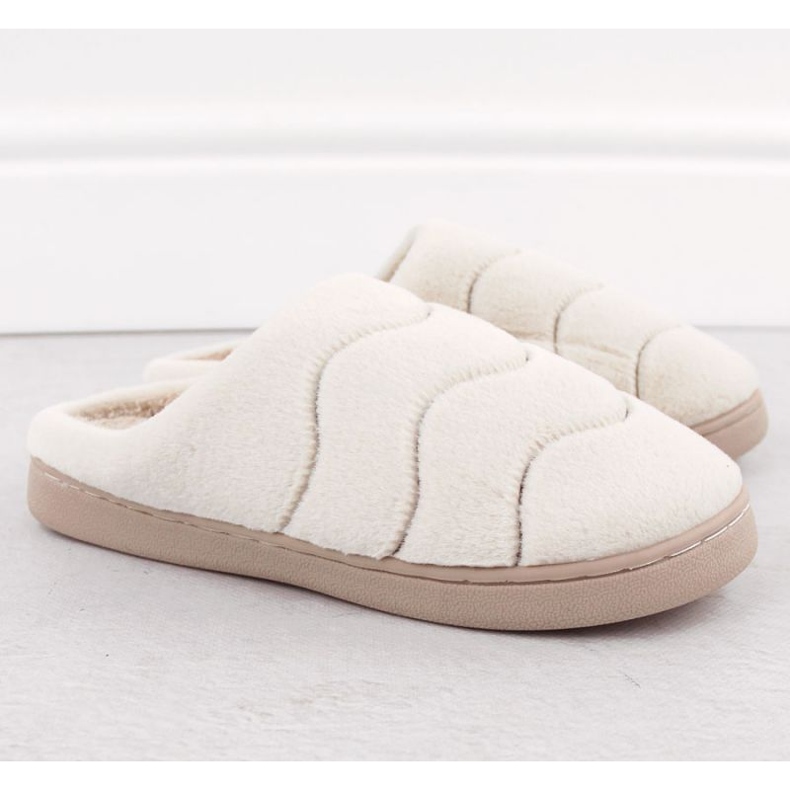 Unisoft W 6622 EVE466B hemmatofflor i päls beige 2