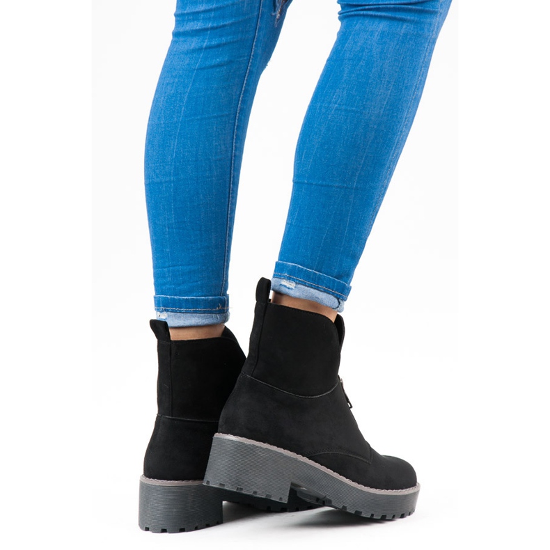 Vices Stövlar knäpps med dragkedja svart 2