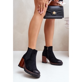 Isolerade ankelstövlar för kvinnor gjorda av ekomocka Vinceza 58356 svart 2