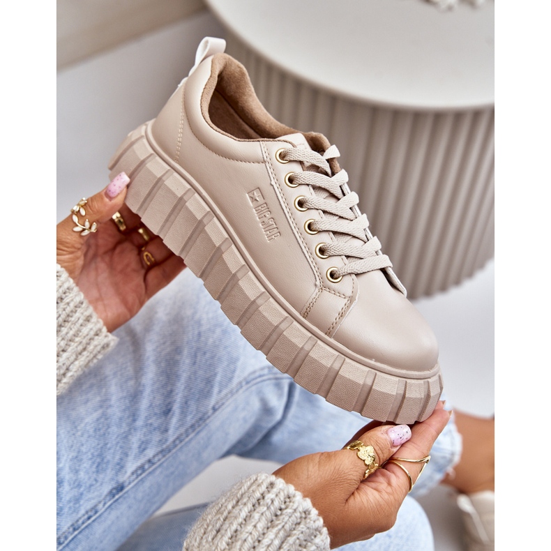 Big Star Dam Isolerade Sneakers MM274618 Beige 2