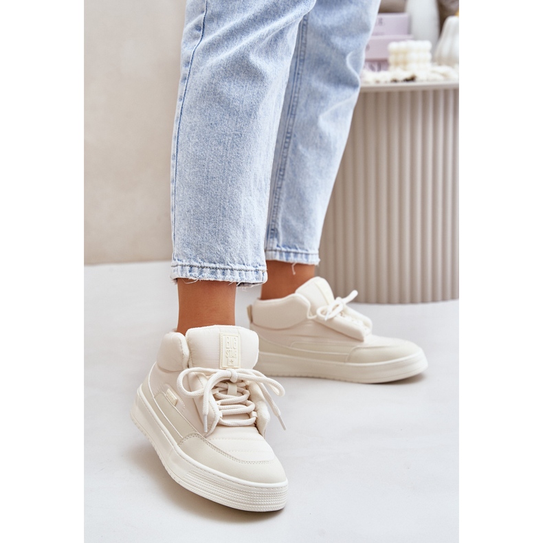 Big Star Isolerade Sneakers för kvinnor OO274A531 Cream beige 2