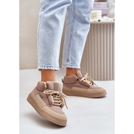 Big Star Isolerade Sneakers för kvinnor OO274A532 Beige 2
