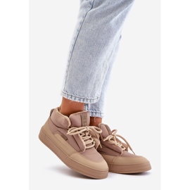 Big Star Isolerade Sneakers för kvinnor OO274A532 Beige 1