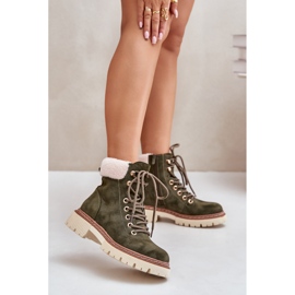 Isolerade damstövlar med dragkedja, grön Ferelia 2