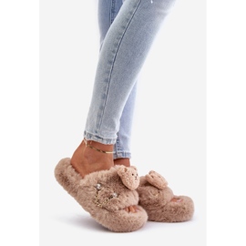 Beige Innalise Dampälstofflor med en nallebjörn och dekorativa element 1